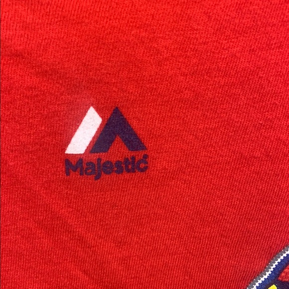 Majestic Women's Red Cardinals Graphic T-Shirt Size M - Picture 3 of 7